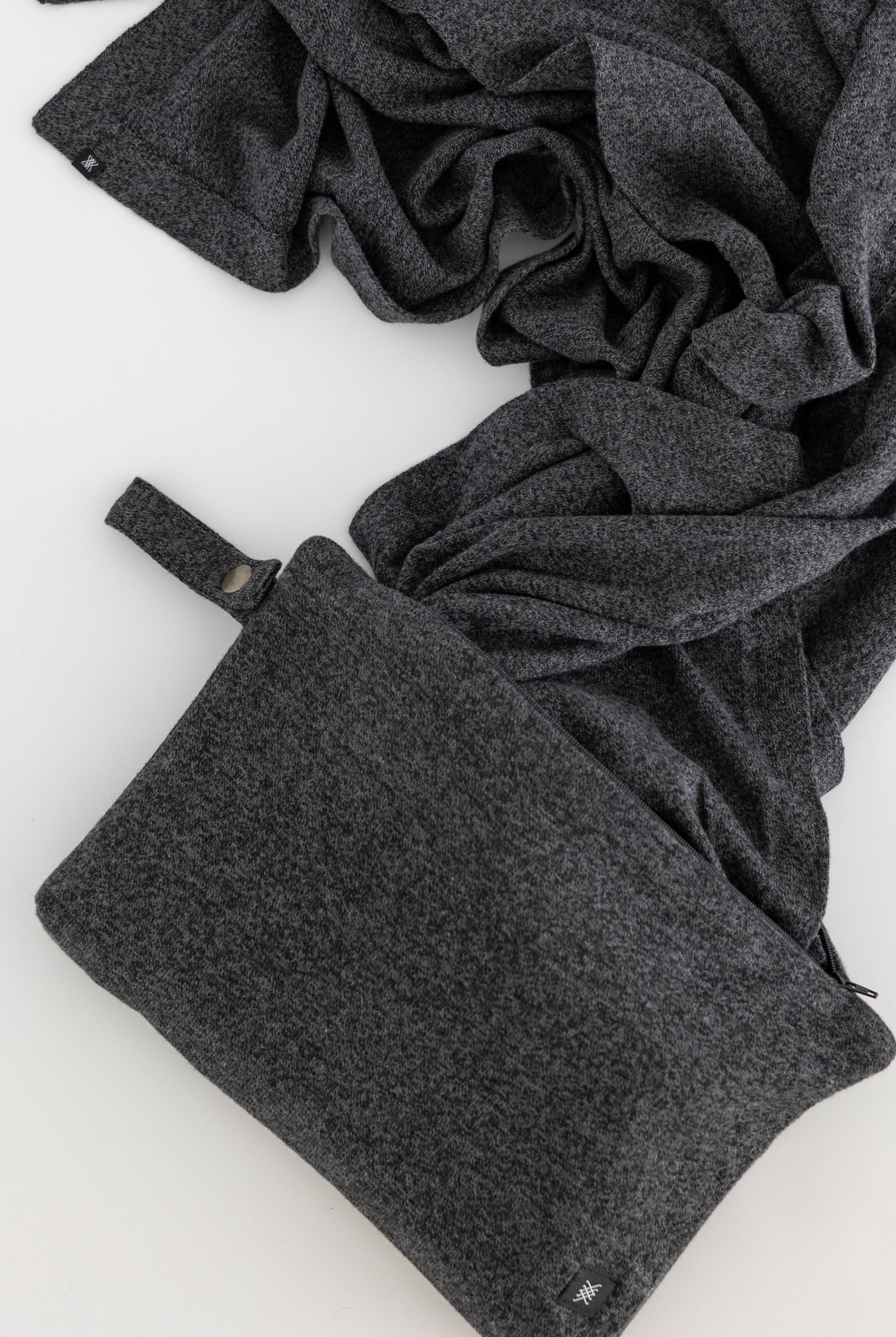 Gray carry pouch with Gray Scarf
