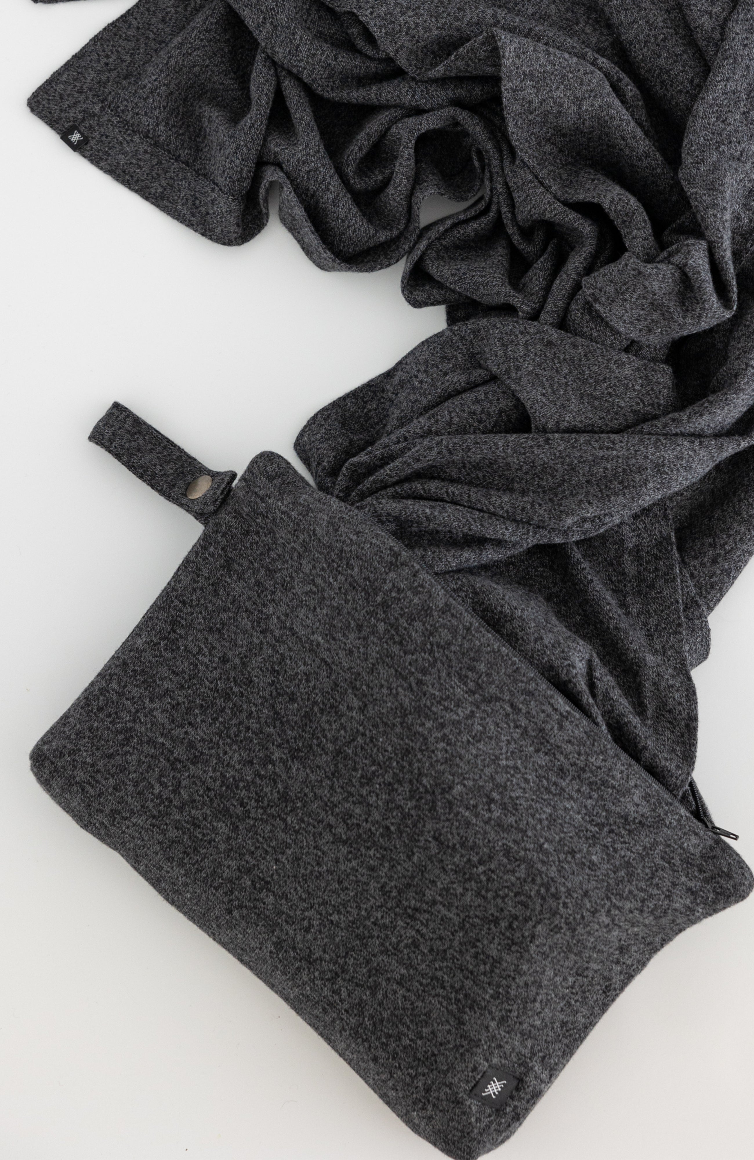 Gray carry pouch with Gray Scarf