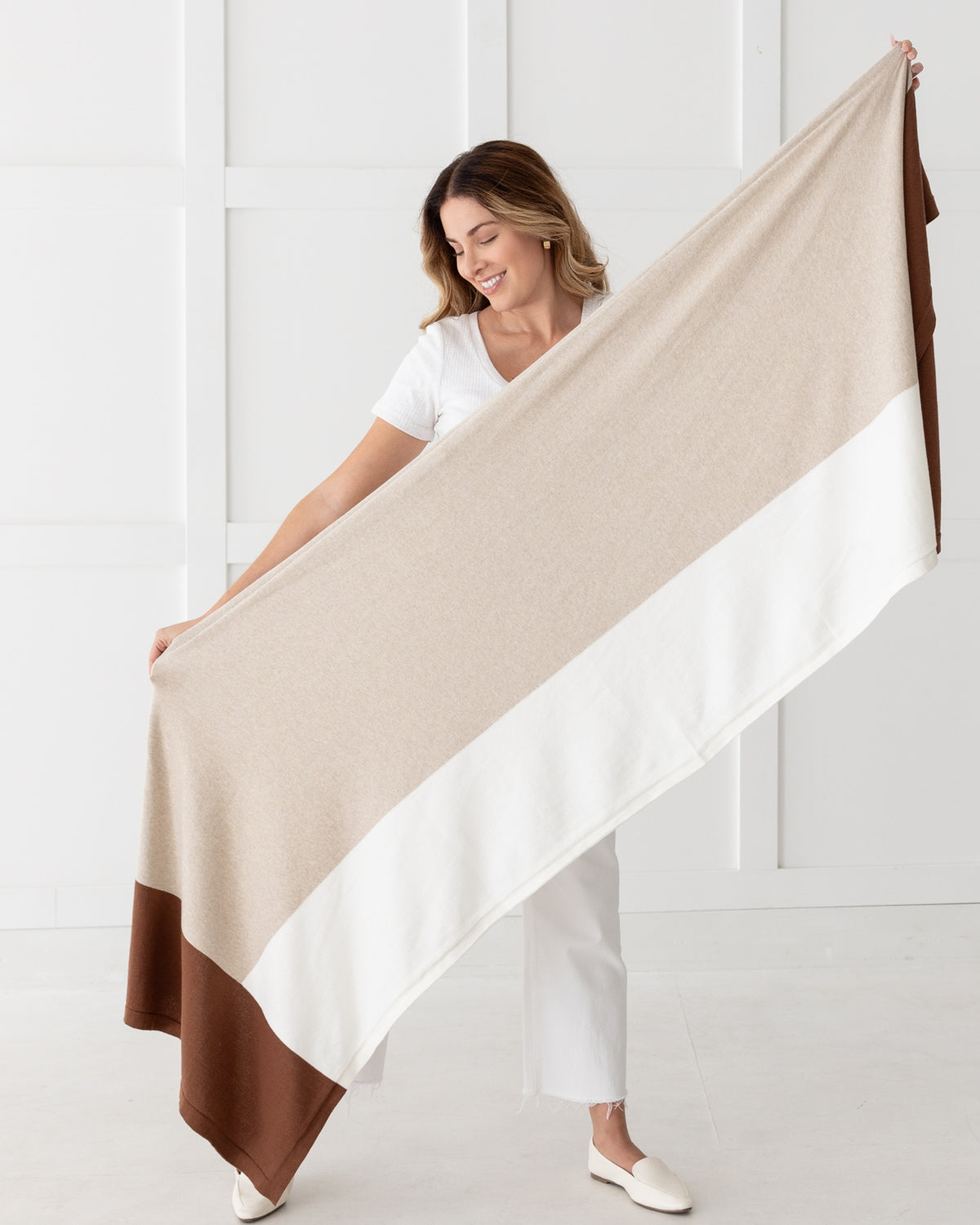 The Dreamsoft Travel Scarf - Canyon Brown Colorblock