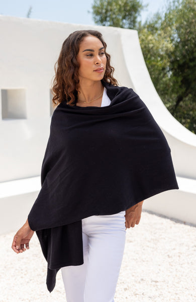 FRINGED WOOL SCARF - GREY | COS