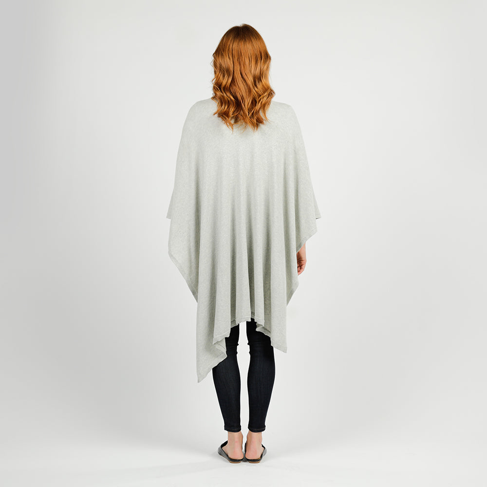 Organic Cotton Lightweight Blanket Wrap - Light Gray